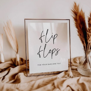 Modernes Minimalistisches Hochzeitshilfeschild Poster
