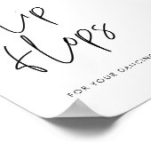 Modernes Minimalistisches Hochzeitshilfeschild Poster (Ecke)