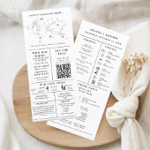 Modernes Minimalistisches Hochzeitsinformationspro