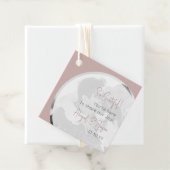 Modernes Minimalistisches Hochzeitskleid-Rose-Foto Geschenkanhänger (Beispiel)