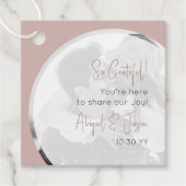 Modernes Minimalistisches Hochzeitskleid-Rose-Foto Geschenkanhänger (Vorderseite)