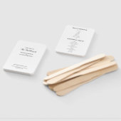 Modernes Minimalistisches Hochzeitsprogramm Fächer (Non-assembled)