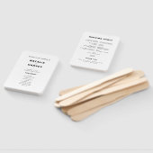 Modernes Minimalistisches Hochzeitsprogramm Handfa Fächer (Non-assembled)