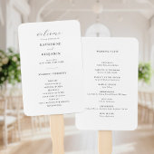 Modernes Minimalistisches Hochzeitsprogramm in Sch Fächer