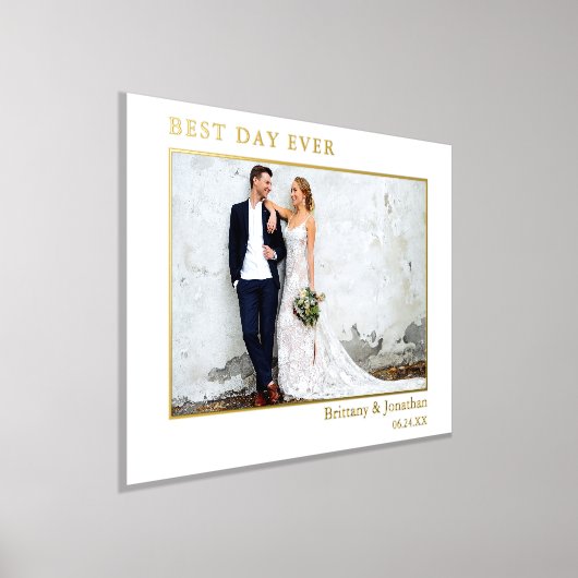 Modernes Minimalistisches Hochzeitssemble Foto Bes Foliendrucke (Ablage )