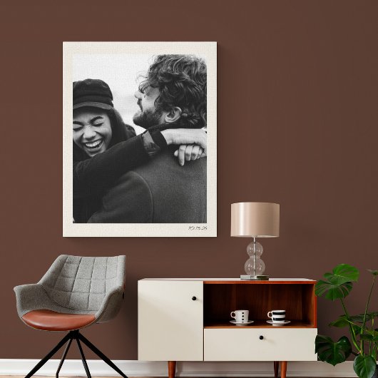 Modernes Minimalistisches Hochzeitssemble Foto und Leinwanddruck