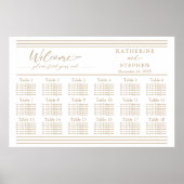 Modernes Minimalistisches Hochzeitssortiment - 18 Poster (Vorne)