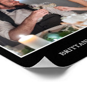 Modernes Minimalistisches Hochzeitsstil-Foto - Aus Poster (Ecke)