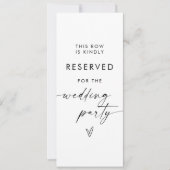 Modernes Minimalistisches Hochzeitssymbol (Vorderseite)