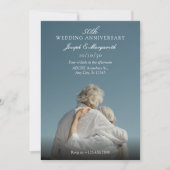 Modernes, minimalistisches Hochzeitstag zum Foto Einladung (Vorderseite)