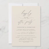 Modernes Minimalistisches Hochzeitstreffen Party D Einladung (Vorderseite)