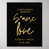 Modernes Minimalistisches Hochzeitszeichen der Lie Foliendrucke (Vorderseite)