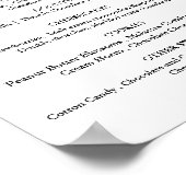 Modernes Minimalistisches Hochzeitszeichen für Süß Poster (Ecke)