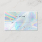 Modernes Minimalistisches Holografisches Beruflich Terminkarte (Vorderseite)