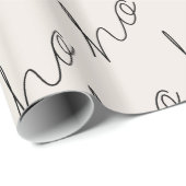 Modernes minimalistisches Holospiel zu Weihnachten Geschenkpapier (Rolleneckpunkt)