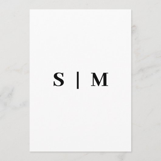 Modernes Minimalistisches I spy Hochzeitsspiel Sha Programm (Rückseite)