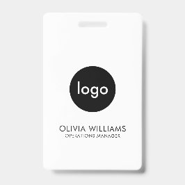 Modernes Minimalistisches ID-Logo für Mitarbeiter Ausweis