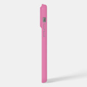 Modernes Minimalistisches Initial-Monogramm iPhone Hülle (Linke Seite)