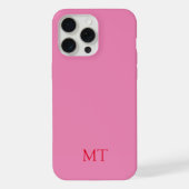 Modernes Minimalistisches Initial-Monogramm iPhone Hülle (Rückseite)