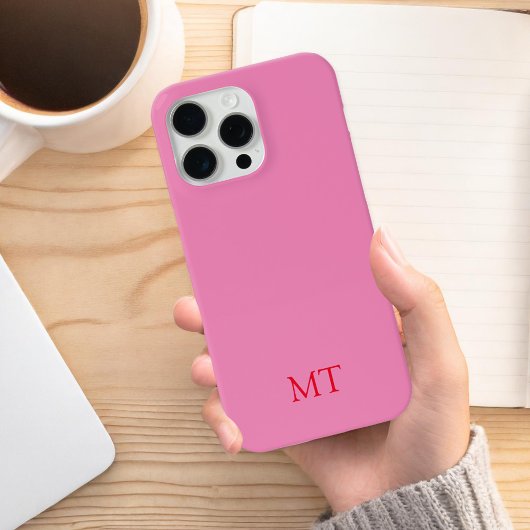 Modernes Minimalistisches Initial-Monogramm iPhone Hülle