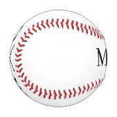 modernes minimalistisches Initialen-Monogramm-Logo Baseball (Vorderseite Links)