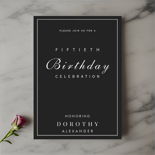 Modernes Minimalistisches JEDES Meilenstein Erwach Einladung