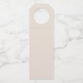 Modernes Minimalistisches JEDES Meilenstein Erwach Flaschenanhänger (Rückseite)