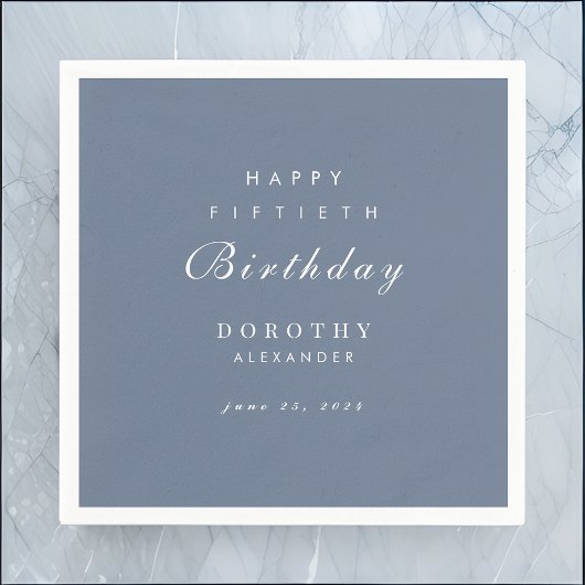 Modernes Minimalistisches JEDES Meilenstein Erwach Serviette