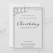 Modernes Minimalistisches JEDES Meilenstein Überra Einladung (Vorderseite)