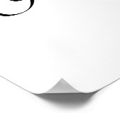 Modernes Minimalistisches Jubiläum Foto Prop Poster (Ecke)