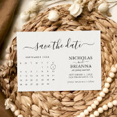 Modernes Minimalistisches Kalenderbudget ganz einf Save The Date