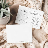 Modernes Minimalistisches Kalenderbudget ganz einf Save The Date