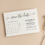 Modernes Minimalistisches Kalenderbudget ganz einf Save The Date<br><div class="desc">Modernes Minimalistisches Kalender Budget Weiß Save the Date einfach. Einfach personalisieren,  indem Sie jede Information ersetzen. Bewegen Sie den Kreis,  indem Sie auf den Link Weitere Anpassung. Stellen Sie sicher,  dass Sie die Vorschau vor dem Hinzufügen zum Warenkorb Karo haben. (Foto von Jonathan Borba von Pexels)</div>