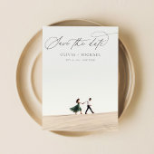 Modernes Minimalistisches Kalligrafie-Script-Foto Save The Date