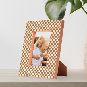 Modernes Minimalistisches kariertes Geätzte Rahmen