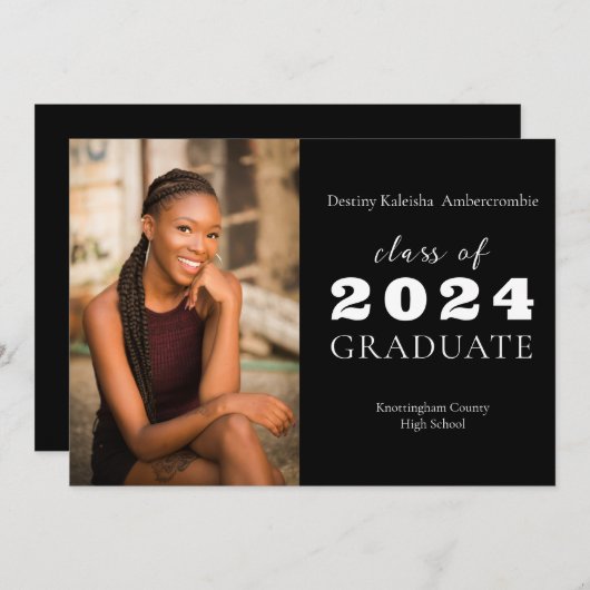 Modernes Minimalistisches klassisches Studium Ankündigung (Vorne/Hinten)