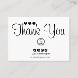 Modernes Minimalistisches Kleinunternehmen dank K Visitenkarte