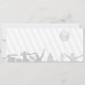 Modernes Minimalistisches Konzert für Hochzeitsmus Save The Date (Rückseite)