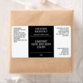 modernes minimalistisches Kosmetiklabel - schwarz- (Insitu)