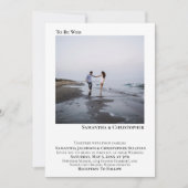 Modernes Minimalistisches Künstlerisches Foto Einf Einladung (Vorderseite)