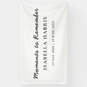 Modernes minimalistisches Lebensfeier-Banner Banner (Vertikal)