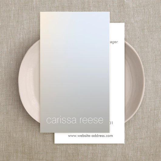 Modernes Minimalistisches Leuchtsilber Beruflich Visitenkarte