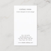 Modernes Minimalistisches Leuchtsilber Beruflich Visitenkarte (Rückseite)