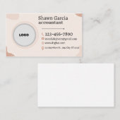 Modernes Minimalistisches Logo | Benutzerspezifisc Visitenkarte (Vorne/Hinten)