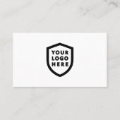 Modernes Minimalistisches Logo | Benutzerspezifisc Visitenkarte (Rückseite)