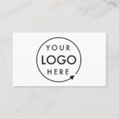 Modernes Minimalistisches Logo | Benutzerspezifisc Visitenkarte (Rückseite)