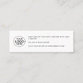 Modernes Minimalistisches Logo-Branding - Vielen D Mini Visitenkarte (Vorderseite)