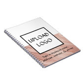 Modernes Minimalistisches Logo-Business-Werbeaktio Notizblock (Rechte Seite)