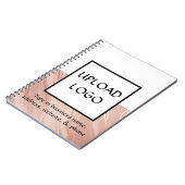 Modernes Minimalistisches Logo-Business-Werbeaktio Notizblock (Linke Seite)