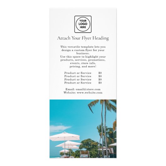 Modernes Minimalistisches Logo | Clean Business Ma Werbekarte (Vorne)